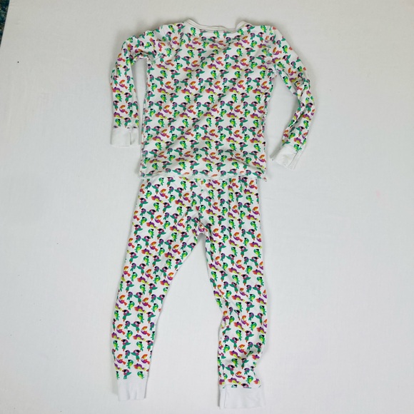 Roller Rabbit white, tropical bird print two piece pajamas set Pima cotton. 6. - Picture 5 of 7